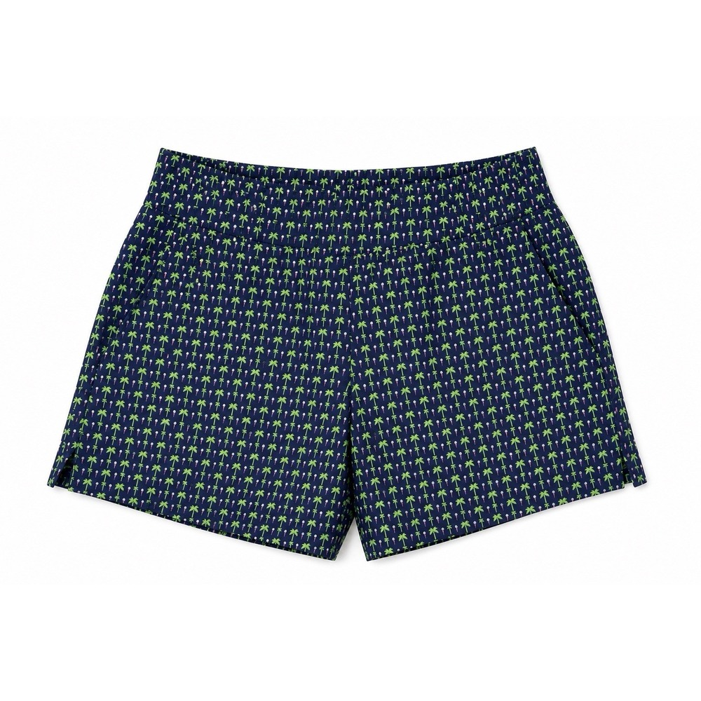 BCG Golf Shorts XS Navy Palm Tree Golf Tee Print Stretch Coastal Preppy Bold